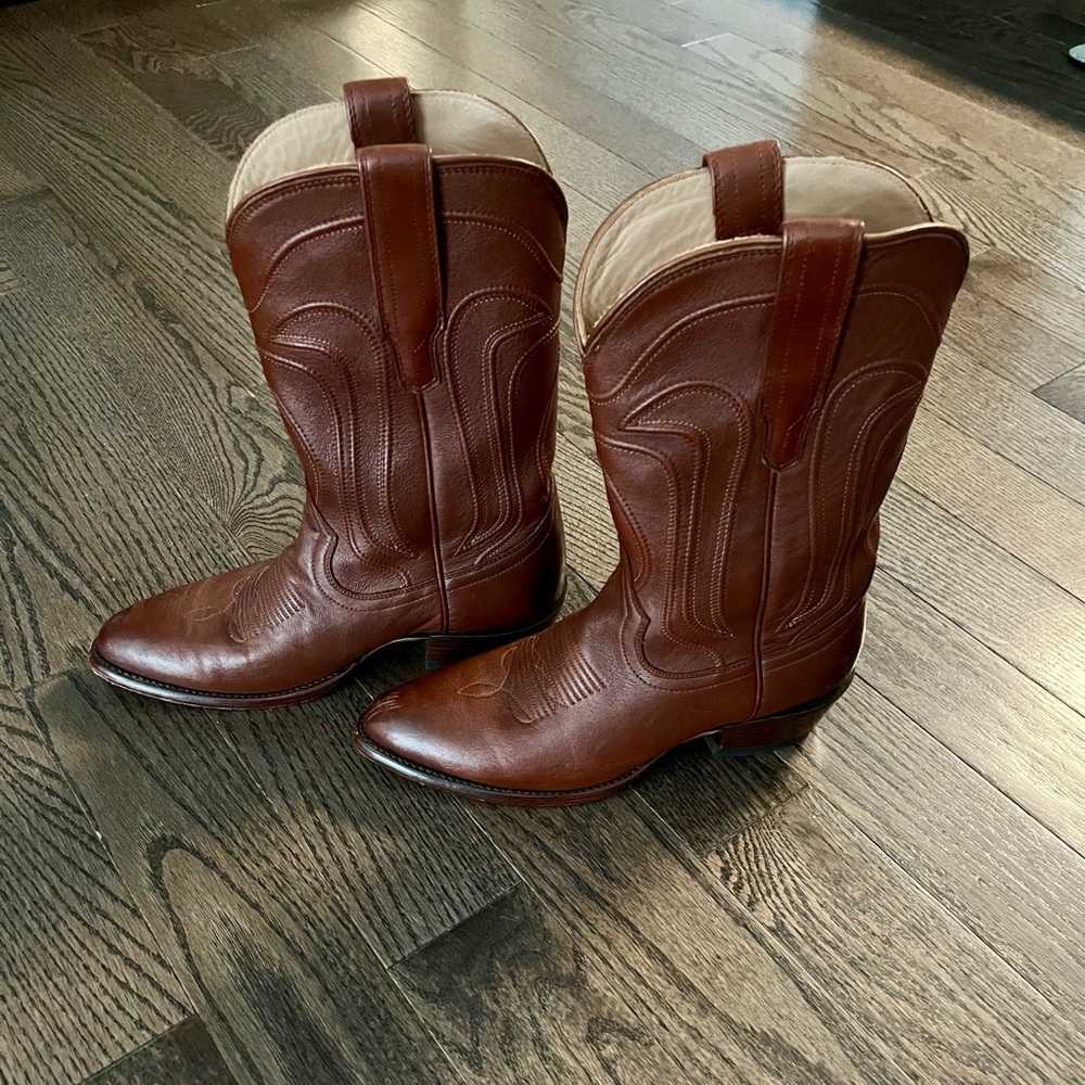 Tecovas Brown Heeled Boots